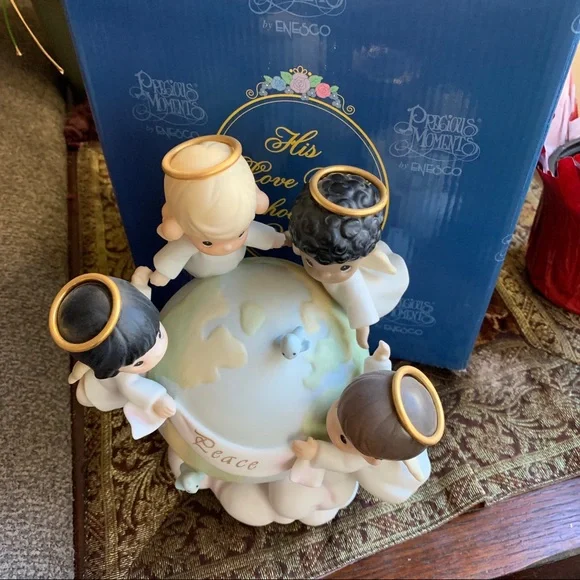 PRECIOUS MOMENTS 1998 Limited Edition "His love will love will uphold the world" - Picture 3 of 11